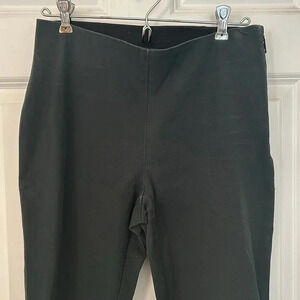 A New Day straight pants size 4 olive green cotton blend casual elastic waist